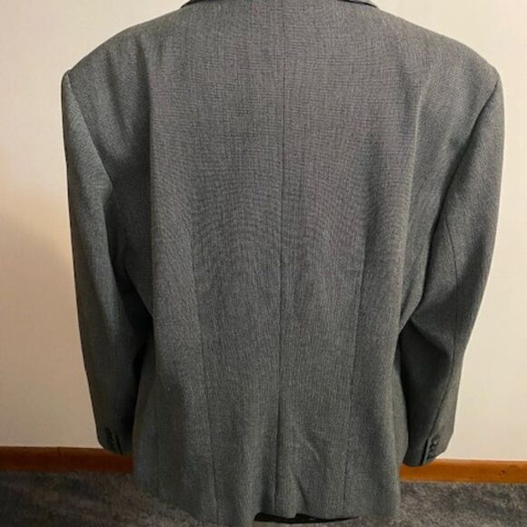 Rafaella Woman Black White blazer padded shoulder, size 16W - Picture 2 of 3